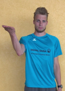 Ball gehoben / gehalten Ball gehoben / gehalten